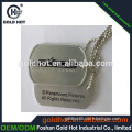 Wholesale brand logo metal tag cheap pet tag with chain offer free samples